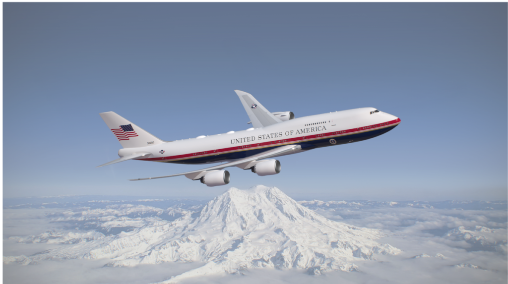 Qatari-donated Air Force One now sports red, white and blue paint job Qatari-donated Air Force One now sports red, white and blue paint job