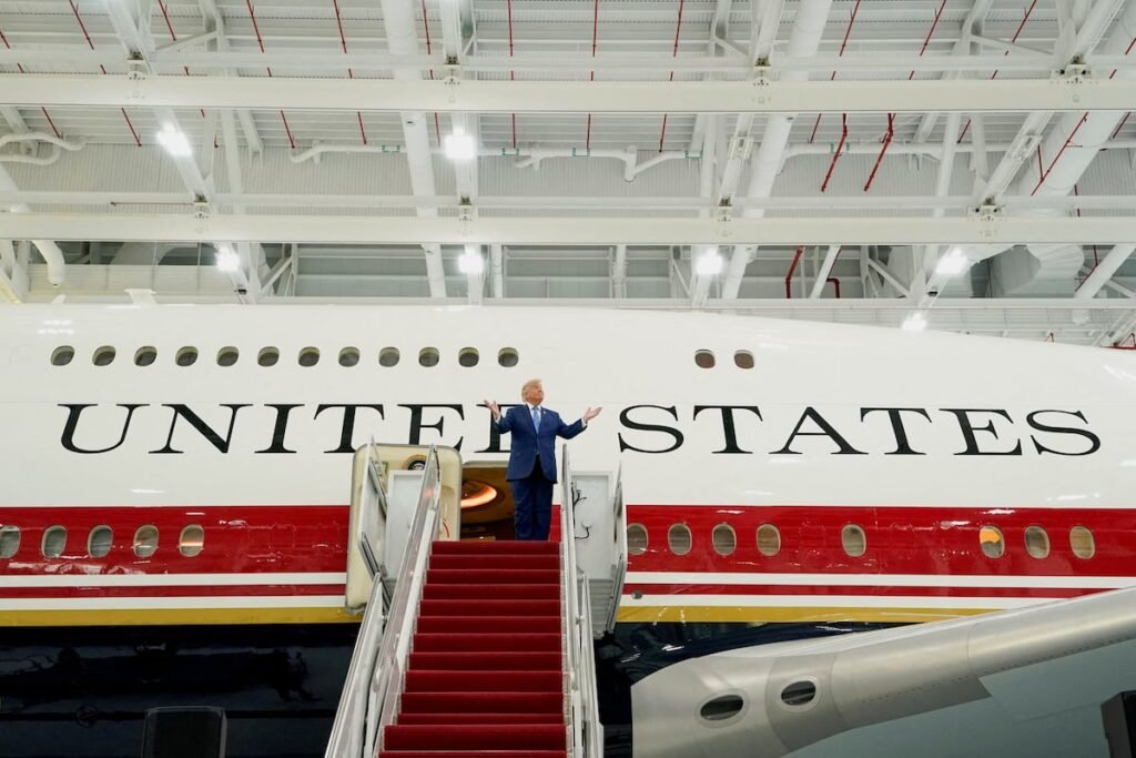 In a first, Trump will travel aboard Qatari-donated Air Force One