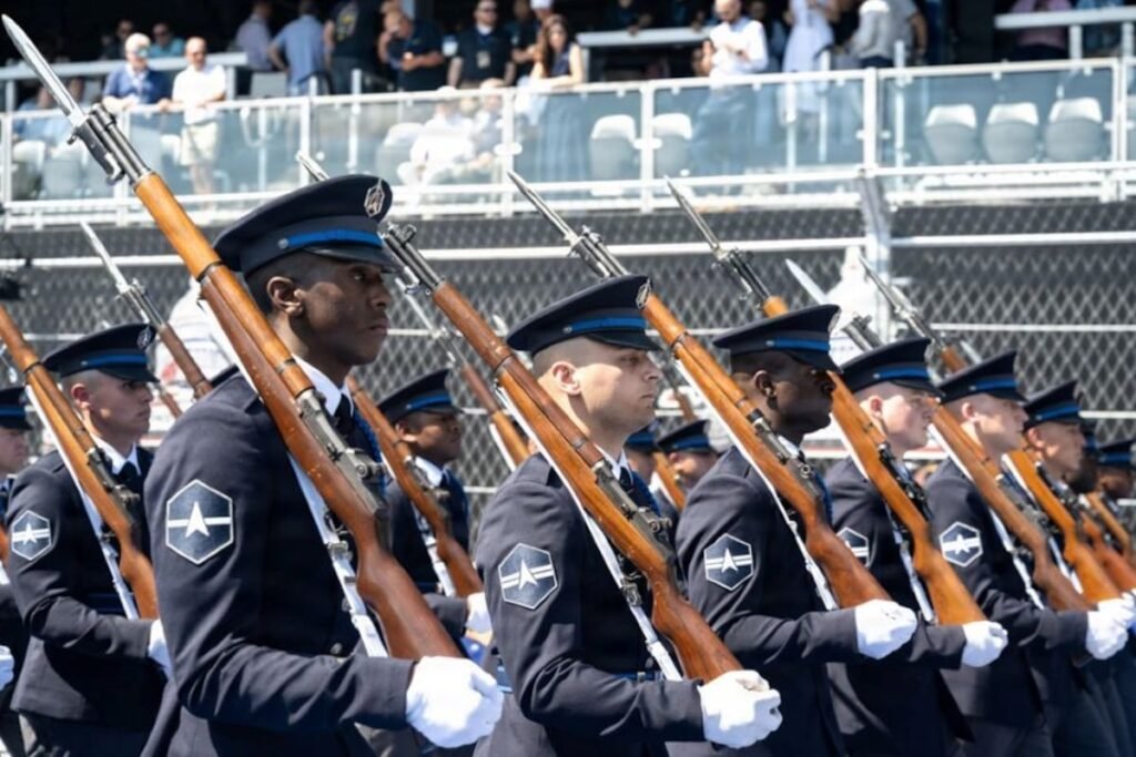 Space Force Honor Guard showcases new ceremonial uniform in DC Grand Prix Space Force Honor Guard showcases new ceremonial uniform in DC Grand Prix